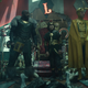 Boastful Loki, Kid Loki, Classic Loki, and Alligator Loki staring at something.